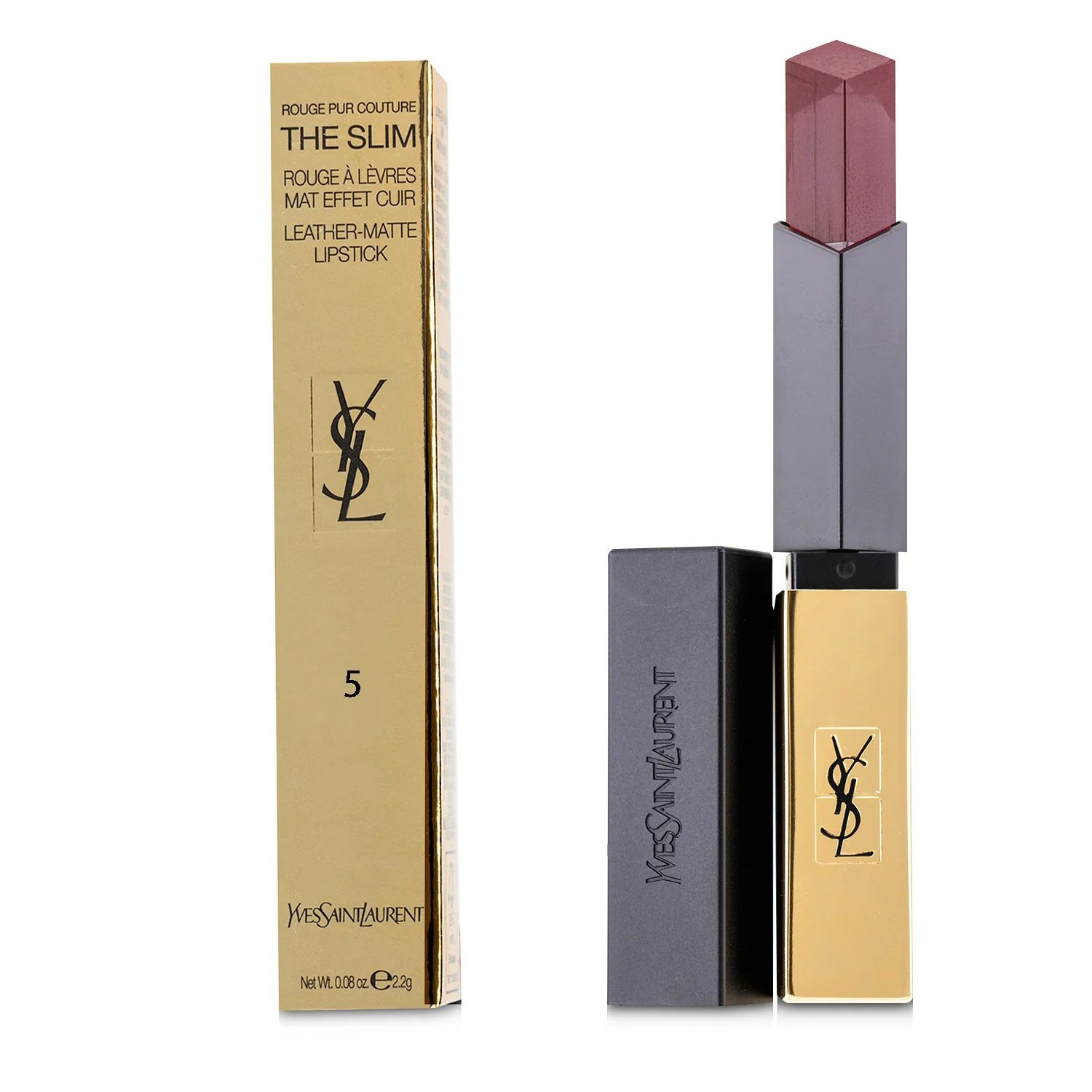 Yves Saint Laurent Rouge Pur Couture The Slim Leather Matte Lipstick - # 32 Rouge Rage  2.2g/0.08oz