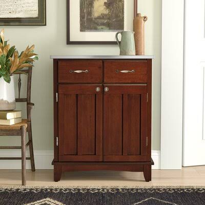 2 Door Accent Cabinet Andover Mills Color: Cherry
