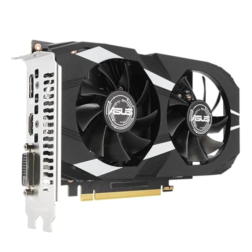 ASUS Dual NVIDIA GeForce RTX 3050 6GB OC Edition Gaming Graphics Card - PCIe 4.0, 6GB GDDR6 Memory, HDMI 2.1, DisplayPort 1.4a, 2-Slot Design