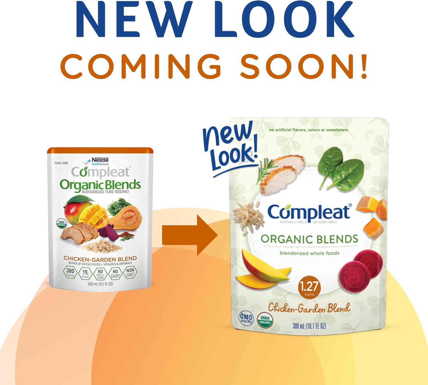 Compleat Organic Blends Chicken-Garden, 10.1 fl oz Pouch, 24 Count
