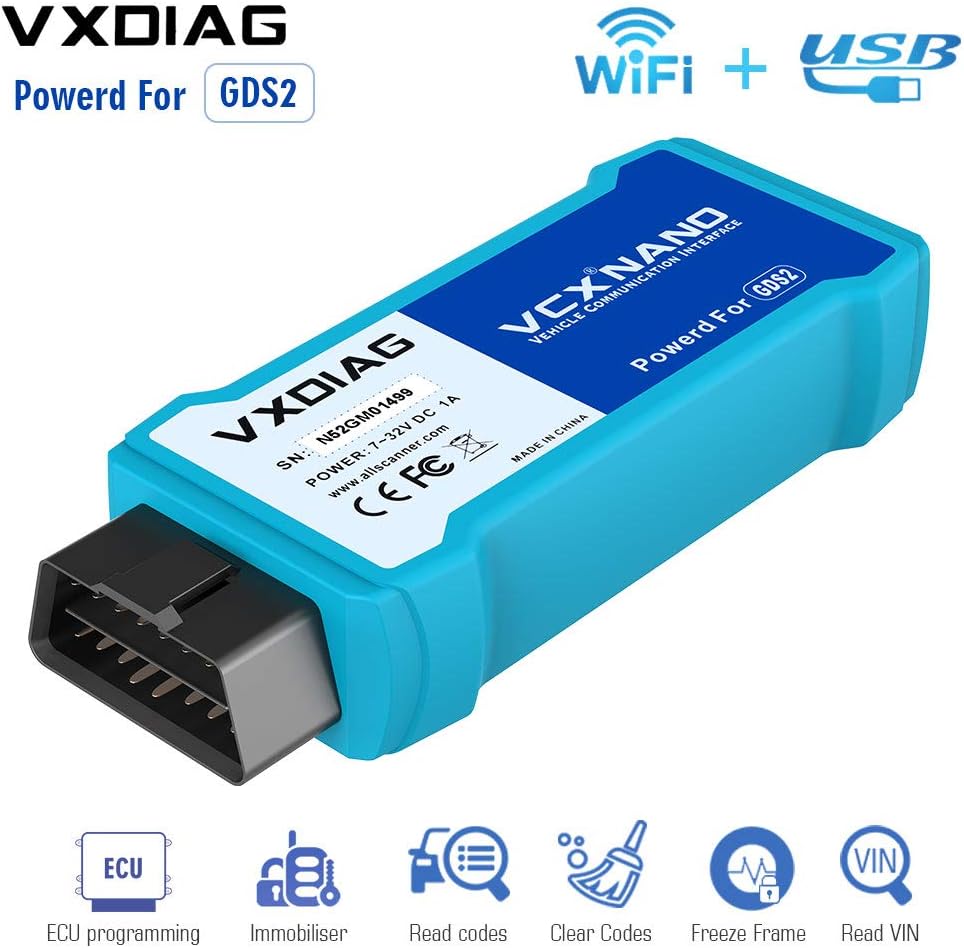 VXDIAG VCX Nano GDS2 and Tech2Win Diagnostic Programming System for GM/Opel WiFi Version