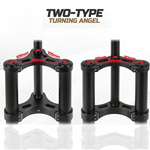 26''4.0 Tire Double Shoulder Bikes Suspension Forks 1-1/8'' Inverted Fork QR 9 * 135mm 110mm Travel Disc Brake Front Fork for Snow E-Bikes