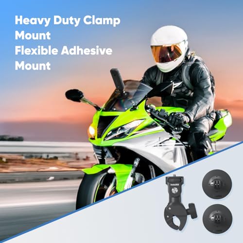 Insta360 X3 Motorcycle Kit (New Version) - Waterproof 360 Action Camera with 1/2" 48MP Sensors, 5.7K 360 Active HDR Video, 72MP 360 Photo