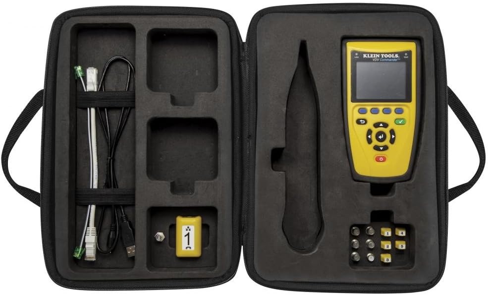 Klein Tools VDV501-829 Cable Tester, VDV Commander with Test-n-Map Remotes, Cable Installation Tone Generator and Probe Kit