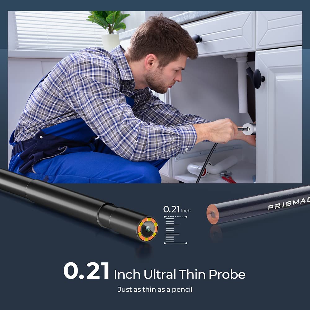 Borescope Inspection Camera with Light,Endoscope Camera USB Waterproof,Snake Camera for Plumbing