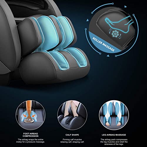 iRest 2025 SL Track Massage Chair Recliner, Full Body Massage Chair with Zero Gravity, Bluetooth Speaker, Airbags, Heating, and Foot Massage