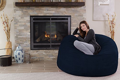 Chill Sack Bean Bag Chair - 5' Giant Memory Foam Lounge Chair with Soft Microfiber Cover – Cozy Furniture for Living Room, Dorm