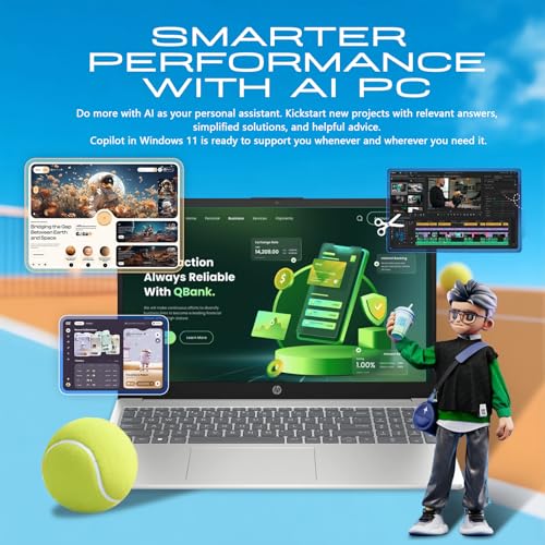 HP 15.6 Touchscreen Laptop Computer for Business & Student, w/Office Lifetime, Intel 13th Gen Core i3(Up to 4.5GHz), HD Touch Display, 64GB RAM