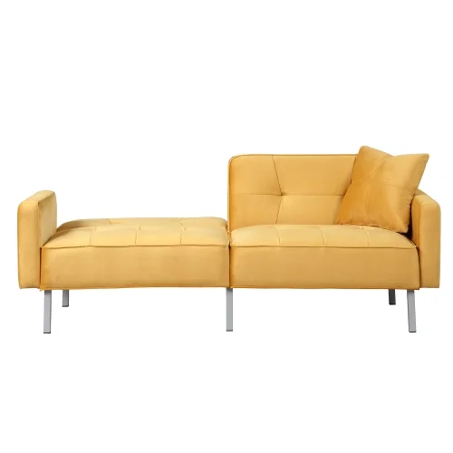 Modern Convertible Folding Futon Sofa Bed for Compact Living Space, Apartment, Dorm