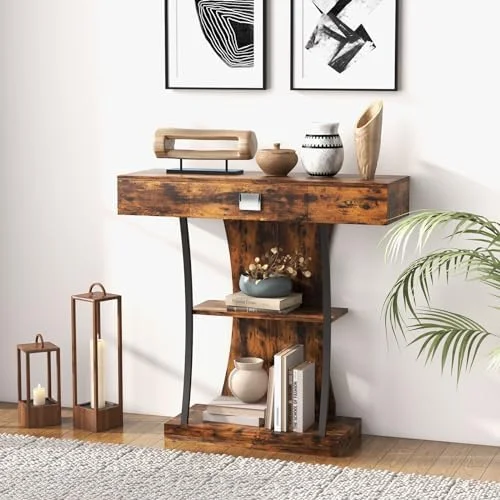LNboomLife Console Table with  Drawer
