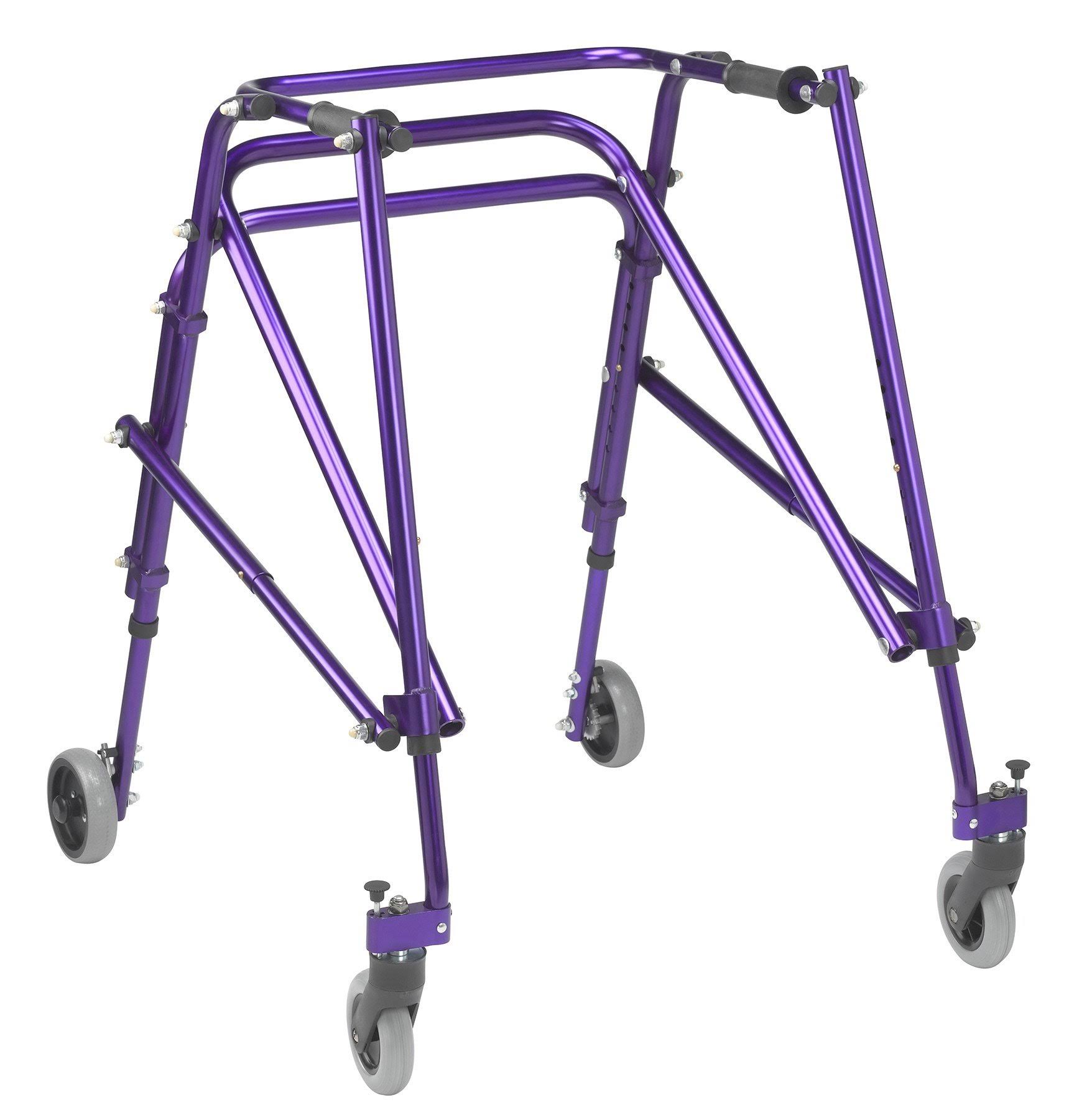 Drive Medical Nimbo 2g Lightweight Posterior Walker with Seat Medium Knight Blue