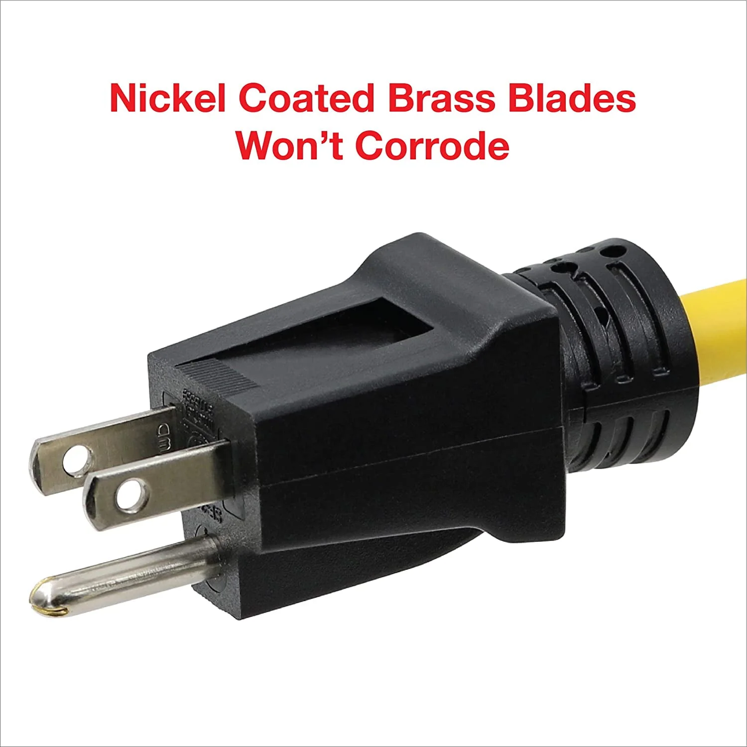 Clear Power 12/3 SJTW 25 ft Heavy Duty Outdoor Extension Cord, Yellow, CP10144