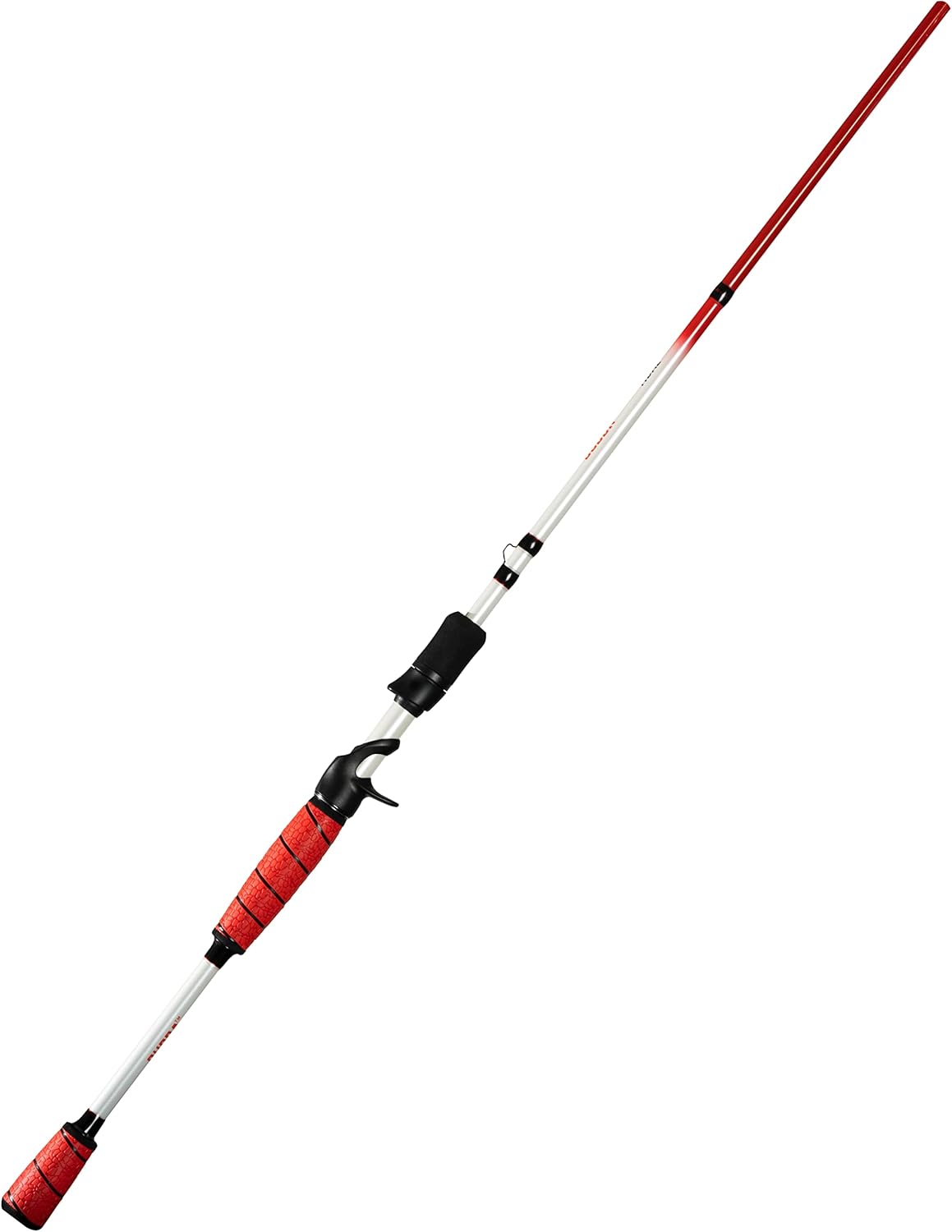 BUBBA Tidal 7' Medium Heavy Inshore Casting Rod with Corrosion Resistant Guides and Split Grips for Costal Saltwater Fishing