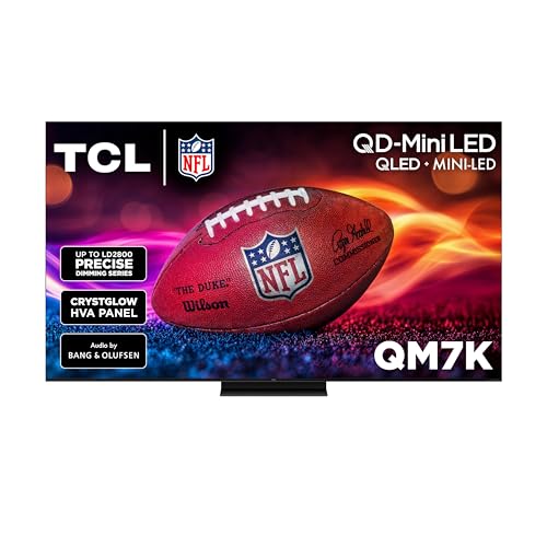 TCL 55-Inch Class QM7K Series QD-Mini LED 4K UHD Google Smart TV Best Premium Mini-LED TV - QLED, 144hz, 240hz Gaming Rate, Anti-Reflective Screen
