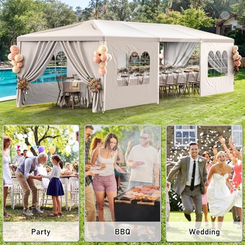 Outdoor Party Tent 10x30 Black Tents for Parties