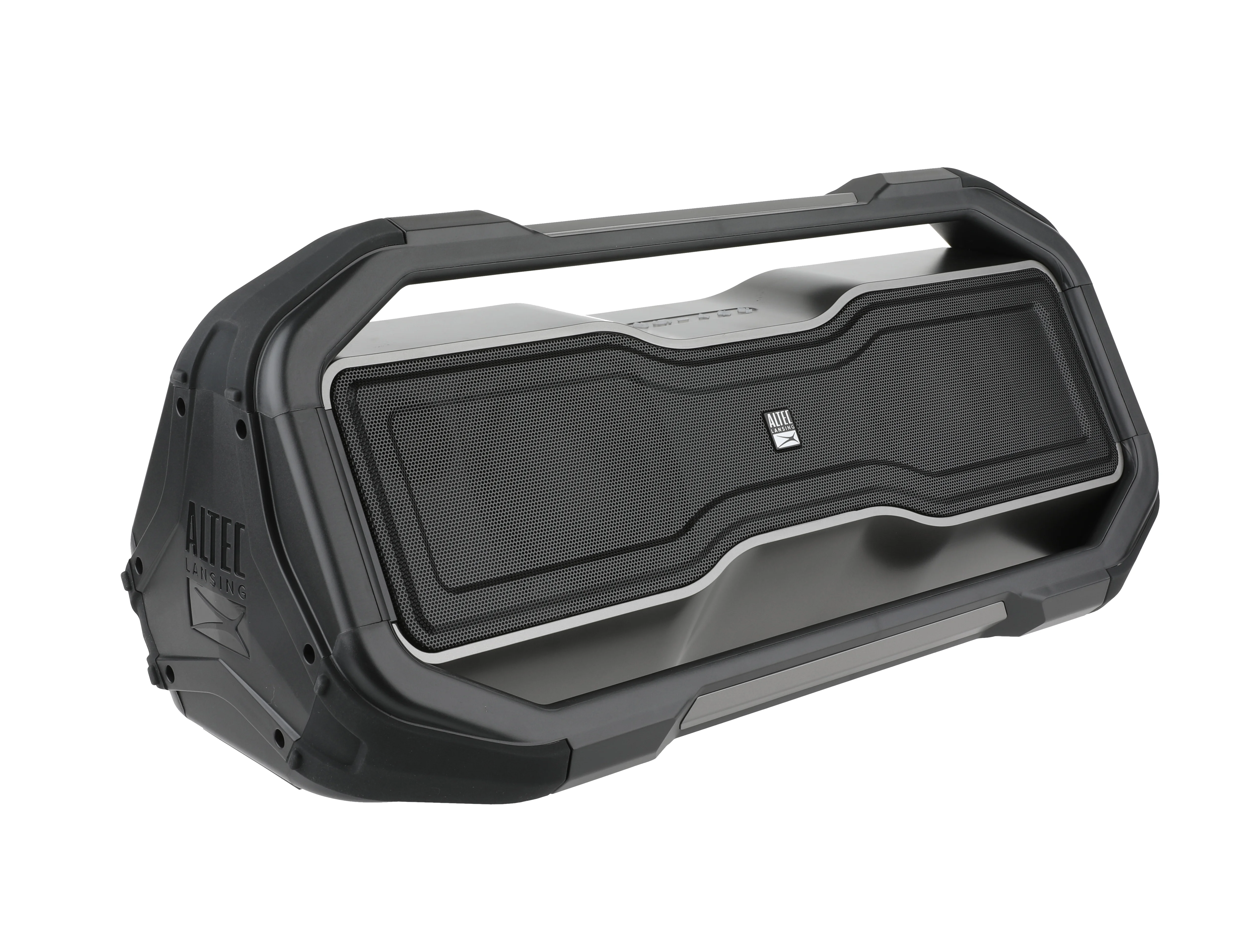 Altec Lansing IMW999 RockBox XL 20 Hours Playtime IP67 Waterproof USB Charger LED Portable Wireless Bluetooth Speaker Metallic Gray
