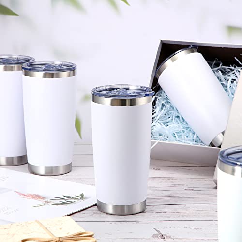 Sieral 36 Packs Stainless Steel Tumbler Bulk with Lid Vacuum Double Wall Insulated Travel Coffee Mug Powder Coated Tumbler Cup for Graduation Wedding