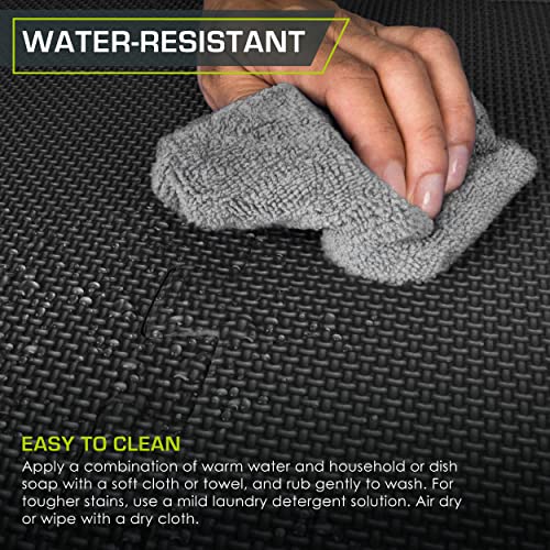 ProsourceFit Extra Thick Puzzle Exercise Mat , EVA Foam Interlocking Tiles for Protective, Cushioned Workout Flooring for Home and Gym Equipment