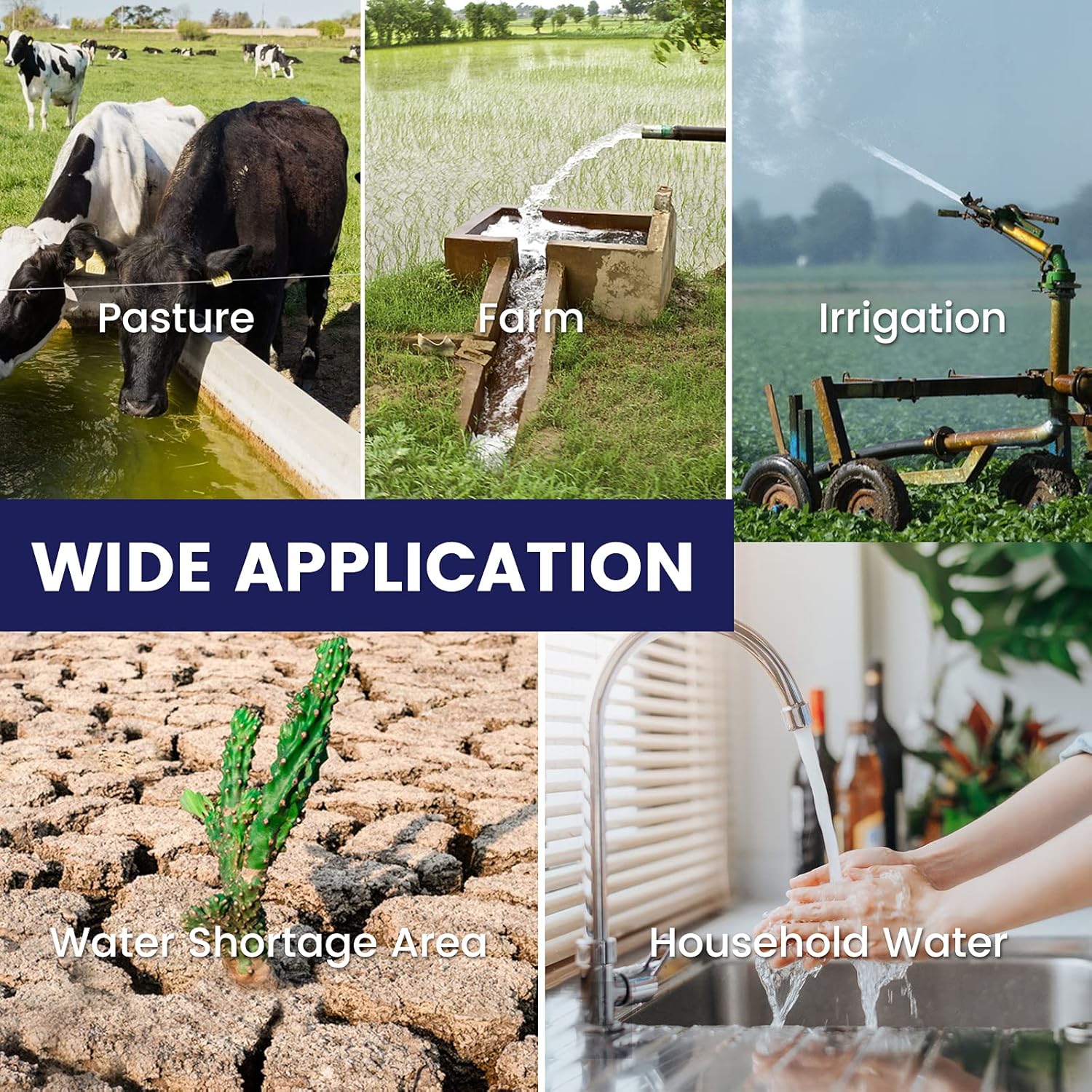 ECO-WORTHY 24V 400W Submersible Solar Well Pump Kit, 3'' Solar Water Pump, 16ft Cable for Off-grid Area Irrigation, Water Supply, Circulation, Garden