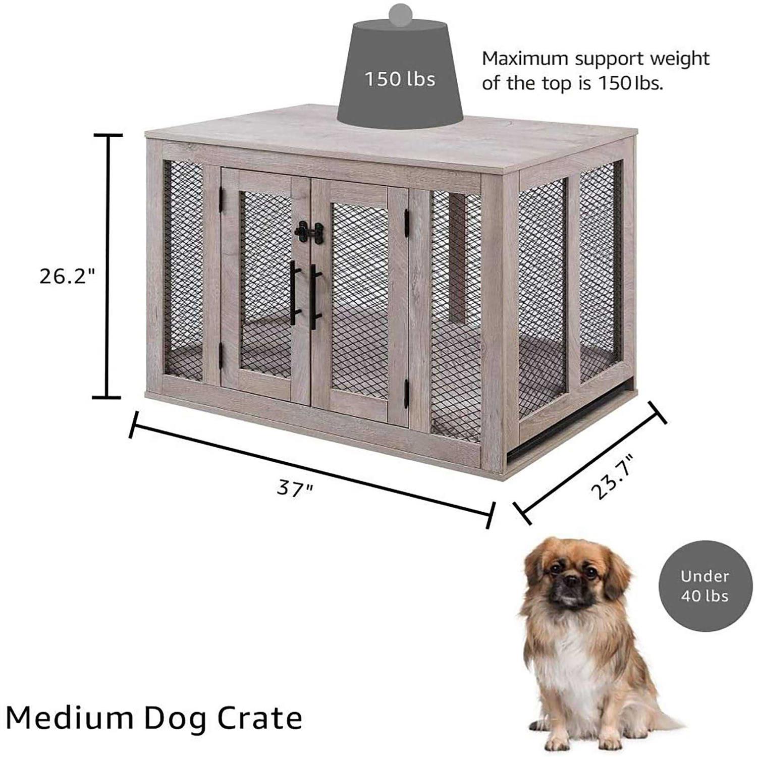 Unipaws Dog Crate with Cushion and Tray - Pet Supplies online store