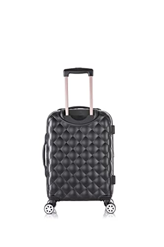 Rockland Melbourne Hardside Expandable Luggage with Spinner Wheels, 2TONENAVY, 2 Piece (20/28)