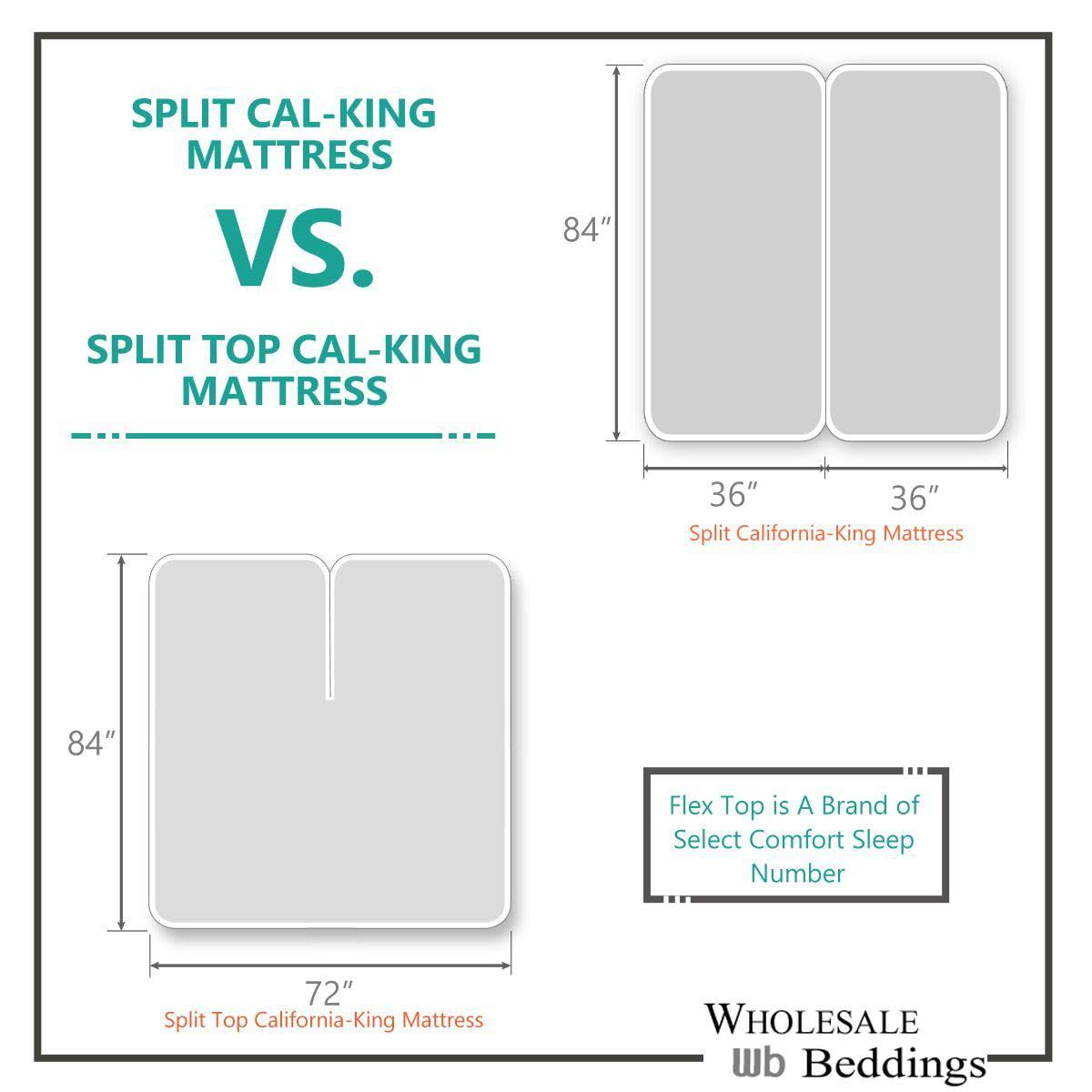 Top Split California King Sheets 100% Cotton 300TC Linen