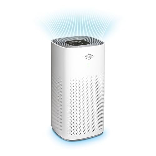 Clorox Air Purifiers for Home, True HEPA Filter, XL Rooms up to 2,220 sq ft, Removes 99.9% of Mold, Viruses, Wildfire Smoke, Allergens, Pet Allergies