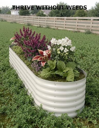 10x4x1.5ft Raised Garden Bed,Galvanized Raised Planter Boxes Outdoor with Easy Assembly, Large Garden Bed for Vegetables, Fruits, Flower