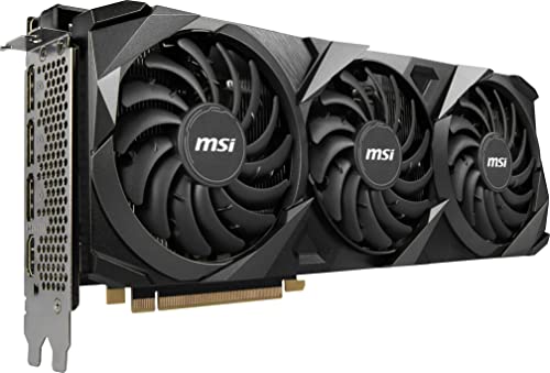 MSI Gaming GeForce RTX 3060 Ti LHR 8GB GDRR6 256-Bit HDMI/DP Torx Fan 3 Ampere Architecture Graphics Card (RTX 3060 Ti Ventus 3X 8G OC LHR)