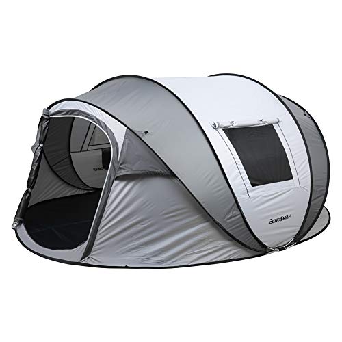 EchoSmile Camping Instant Pop Up Tent, 2/4/6/8/10 Person, Water Resistant Dome, Easy Setup for Camping Hiking and Outdoor, Portable with Carry Bag
