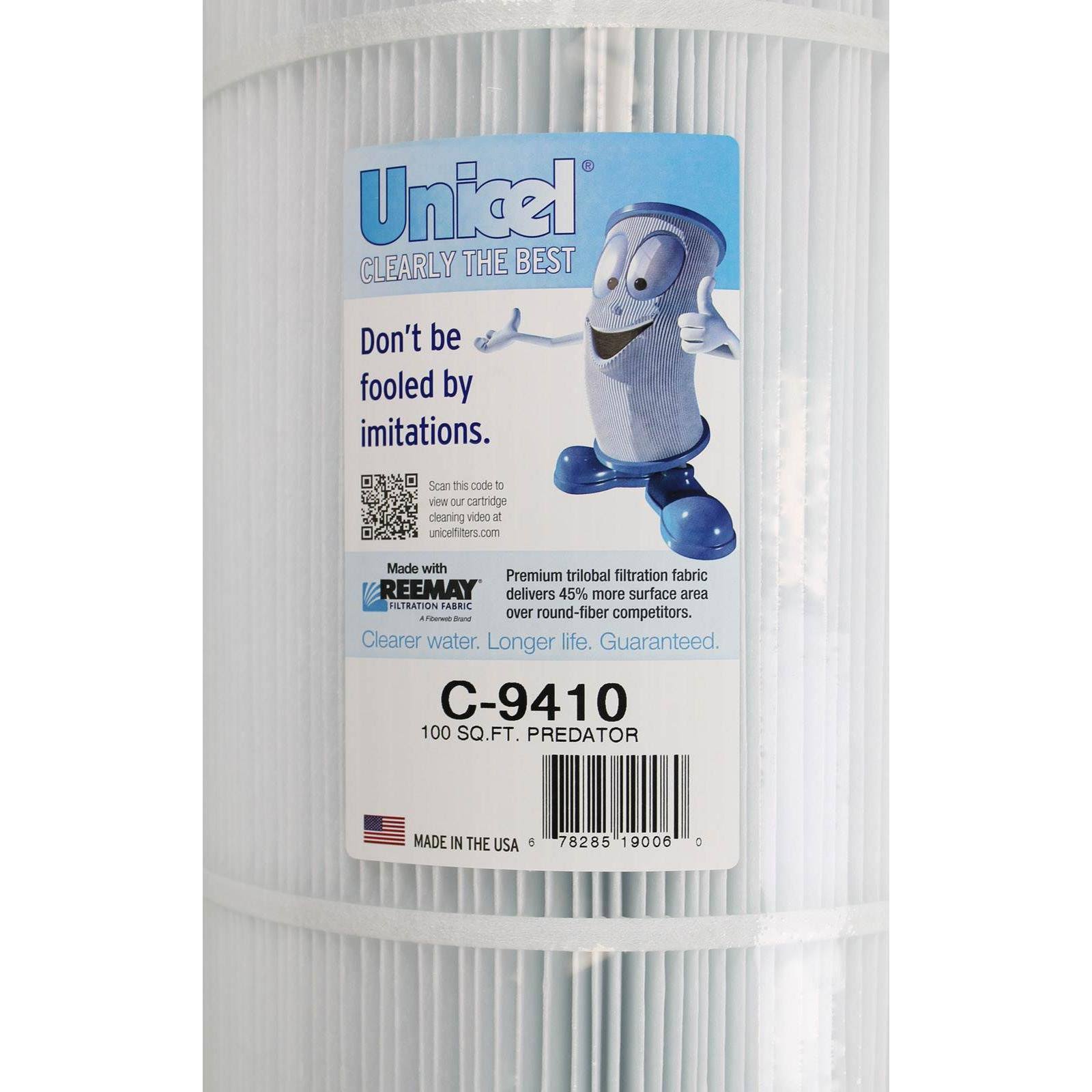 4) Unicel C-9410 100 Sq ft Pentair Clean Clear Predator Cartridge Filter R173215