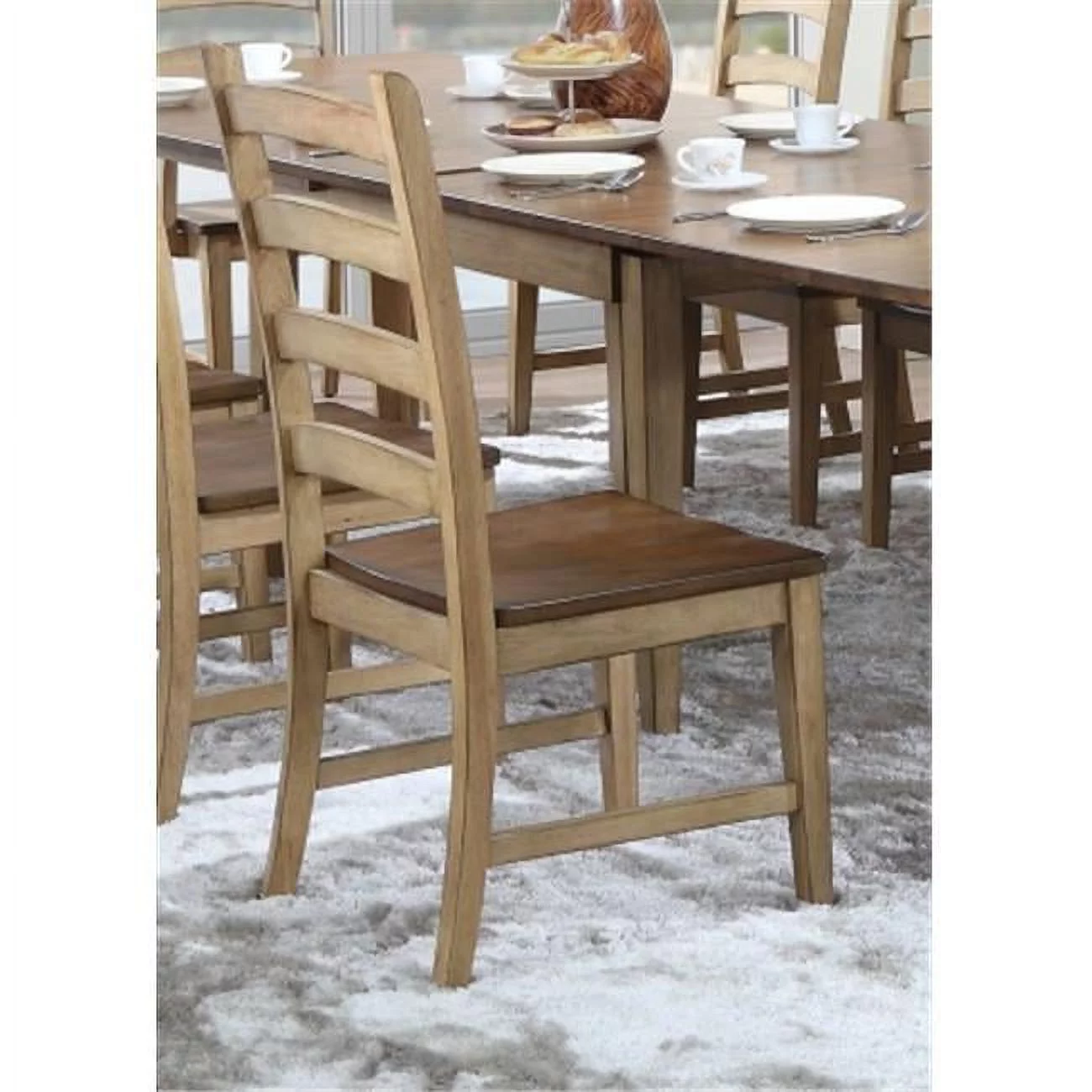 Sunset Trading Brook Ladder Back Dining Side Chair (Set of 2)