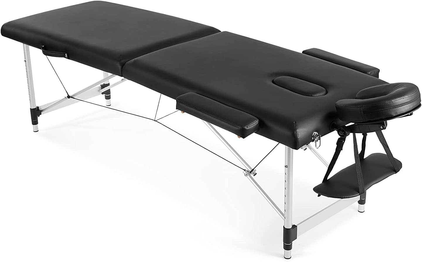 Artist hand Massage Table Massage Tables Portable Lash Bed 84 Facial Bed Height,Adjustable with Removable Armrest, Aluminum Frame