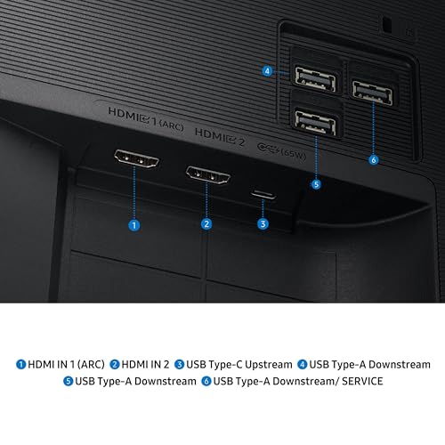 Samsung 43&rdquo; Smart Monitor M7 (M70F) 4K UHD Display, Samsung Vision AI, Smart TV Apps, Gaming Hub, USB-C, HDMI and USB-A, Black, LS43FM702UNXZA