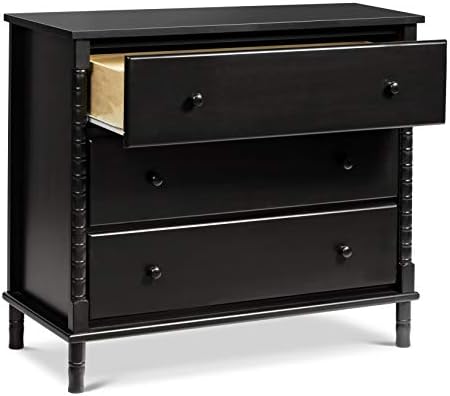NLIBOOMLife Jenny Lind Spindle 3-Drawer Dresser in Fog Grey
