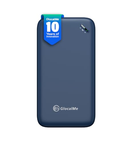 GlocalMe U3 4G LTE Mobile Hotspot, Portable WiFi Hotspot for Travel in 200+ Countries, No SIM Card Needed