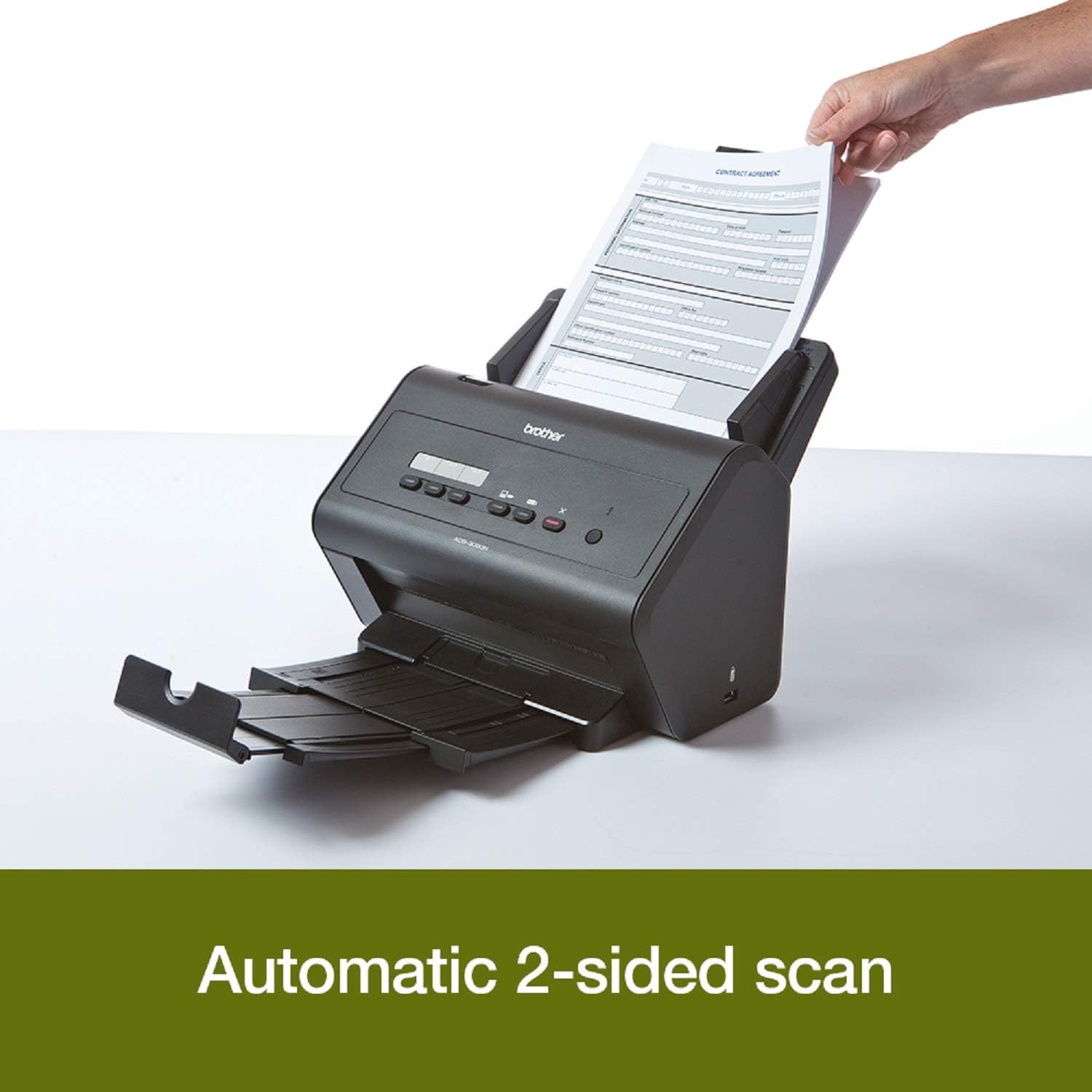 Brother ADS3000N High-Speed Network Document Scanner for Mid to Large Size Workgroups,Black