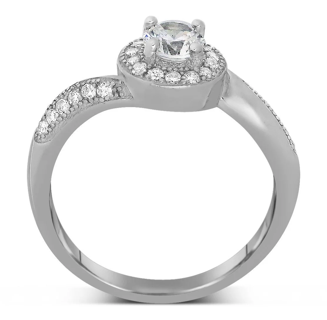 Antique 1.75 Carat Round Cut Diamond Moissanite Engagement Ring For Her In 10K White Gold, Gift For Her, Promise Ring, Anniversary Ring