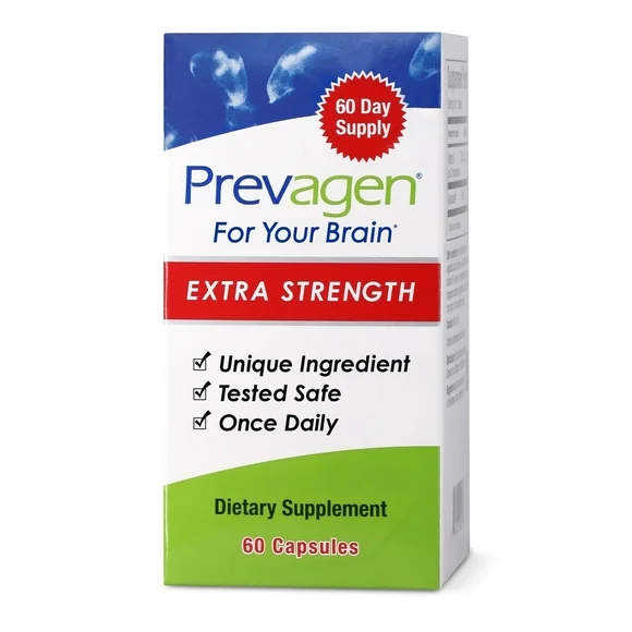 Prevagen Extra Strength Capsules, 60ct 1 Pack, Prevagen with Apoaequorin & Vitamin D - Kansas Nuitrition - HNZSDS