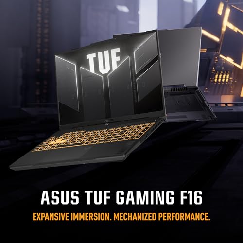 ASUS TUF Gaming F16 (2024) Gaming Laptop, 16” FHD+ 144Hz IPS-Level 16:10 Display, Intel® Core™ 5 210H Processor, NVIDIA® GeForce RTX™ 4050, 8GB DDR5