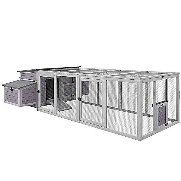 aivituvin Large Hen House with Run for 4-6 Chickens AIR45 - Pet Supplies online store