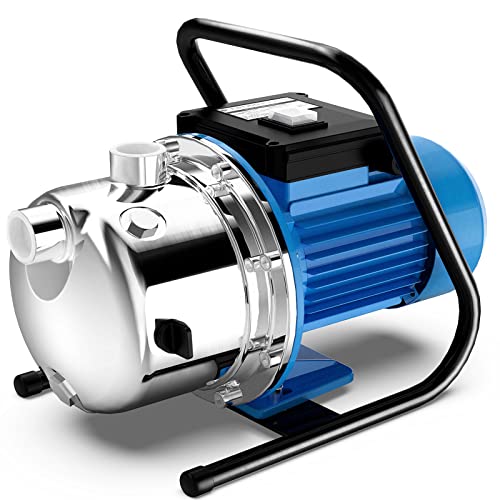 FOTING Shallow Well Pump with Pressure Tank, Irrigation Jet Pump, Automatic Water Booster System for Home Garden Lawn Farm
