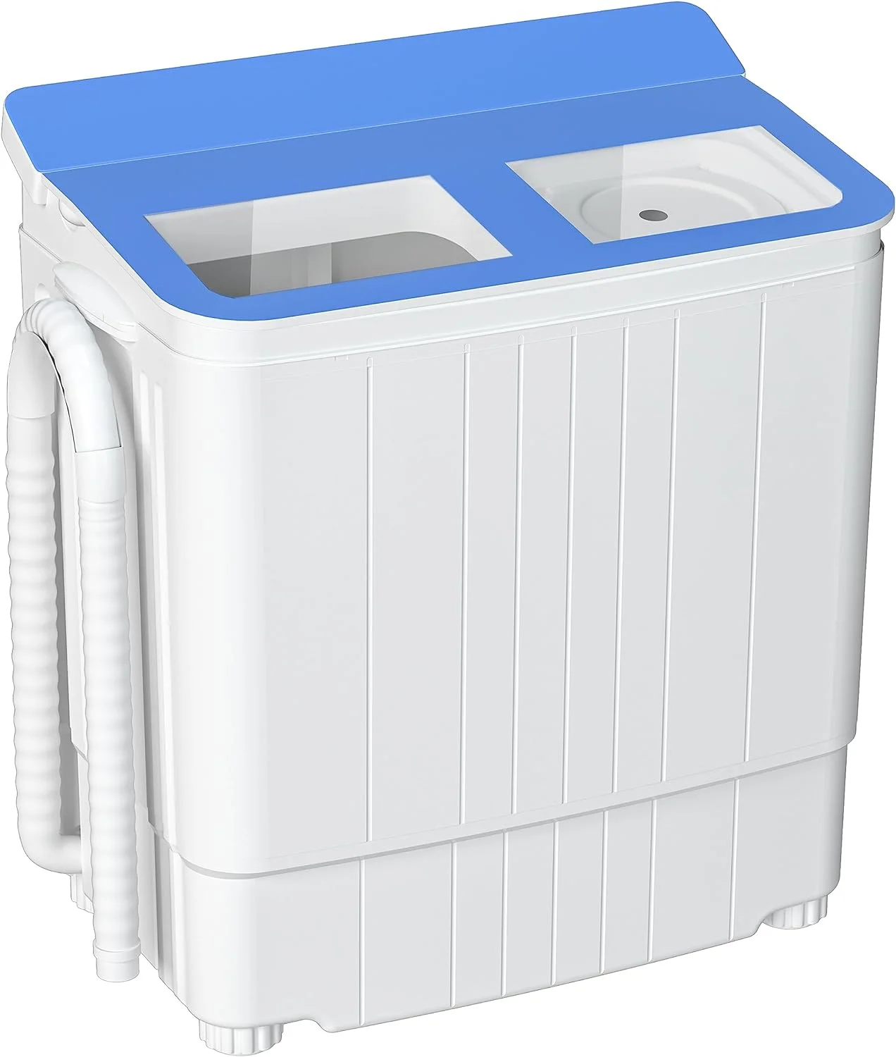 AUCHI Portable Washing Machine, 2 In 1 Small Washing Machine and Spin Dryer Combo, 14.5lbs Compact Mini Twin Tub Washing Machine for Camping