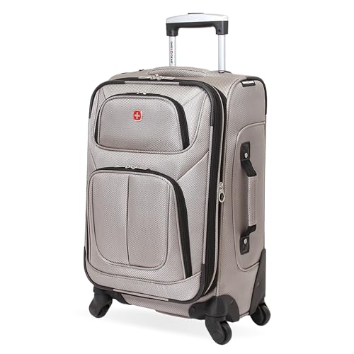 SwissGear Sion Softside Expandable Roller Luggage, Teal, 3 Piece Set (21/25/29)