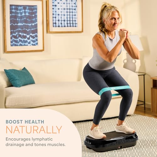 LifePro Waver Mini Vibration Plate Exercise Machine – Portable Full Body Vibration Platform for Home & Travel Workouts, Weight Loss