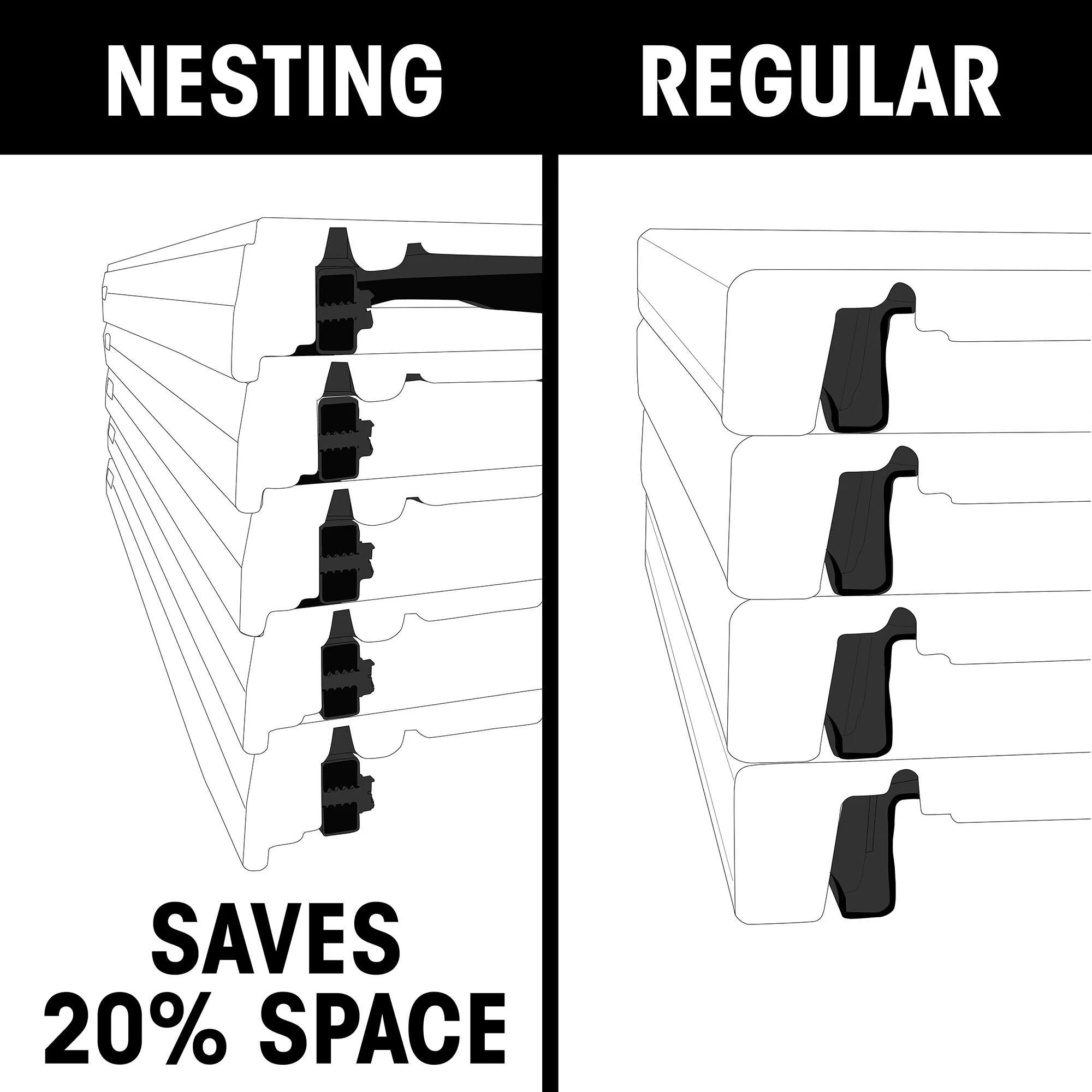Lifetime 6-Foot Nesting Table (Commercial), 280350