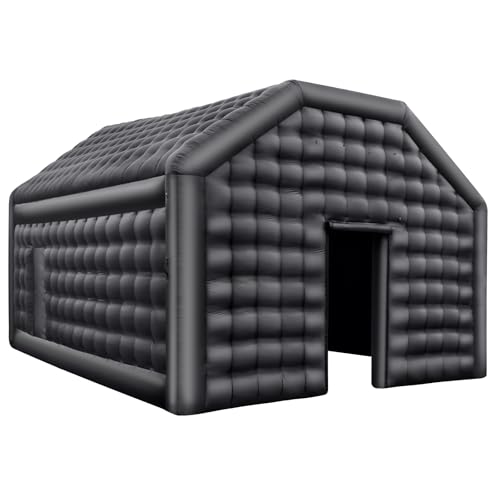 VEVOR Inflatable Nightclub, 26.2 x 19.7 x 13.1 Ft, Blow up Party Tent with Disco Lights & 1100W Blower, Large Inflatable Night Club Tent for Adults
