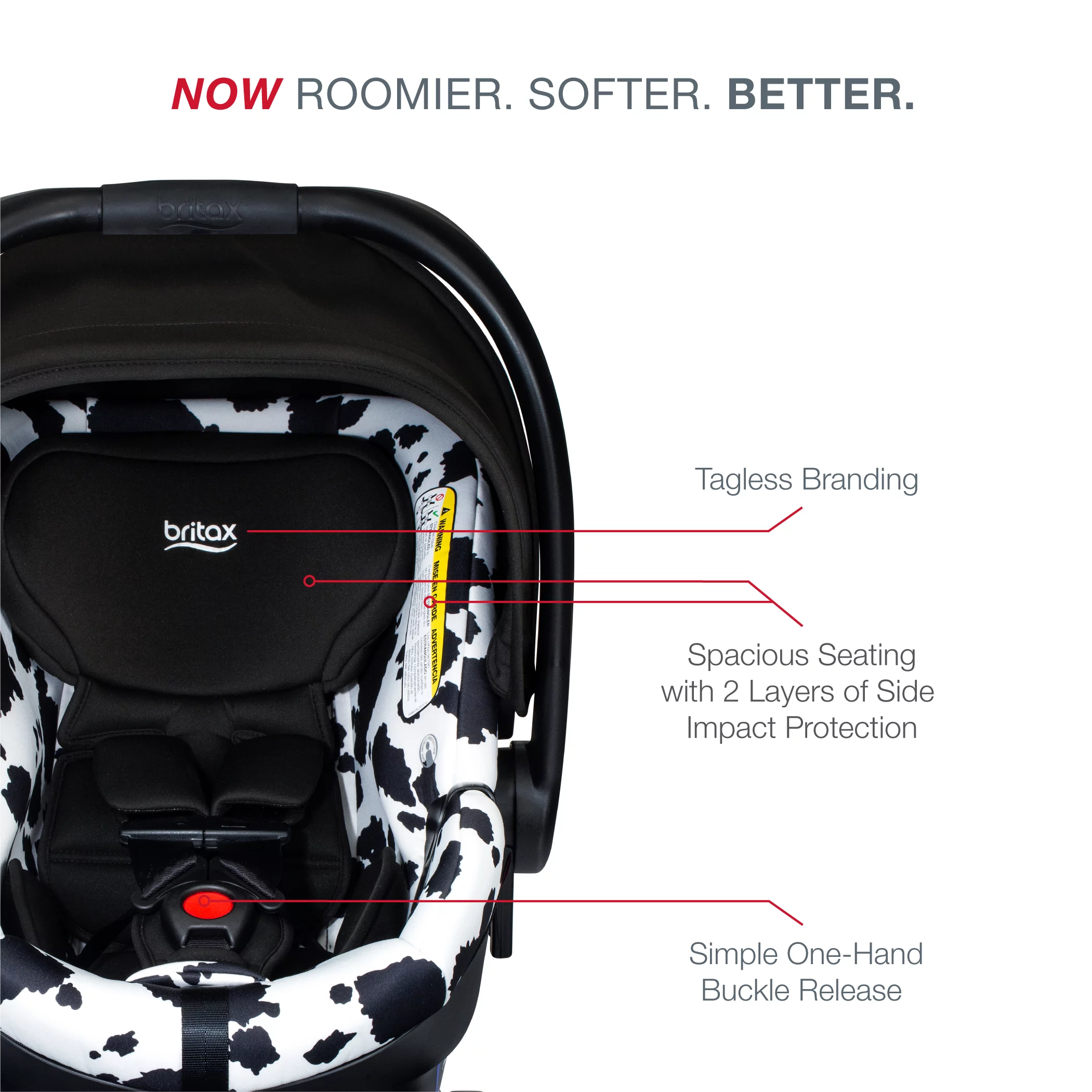 Britax B-Safe Gen2 FlexFit Infant Car Seat, Cowmooflage 2.0 SafeWash