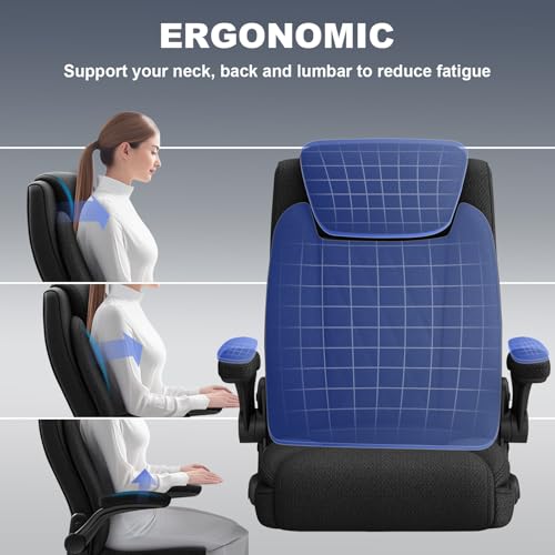 ralex-chair Big and Tall Fabric Office Chair -500 lb Heavy Duty Office Chair for Big Man, High Back Executive Office Desk Chair with 120&deg