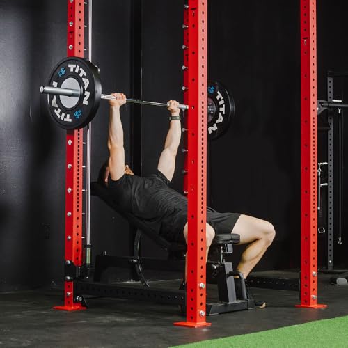 Titan Fitness X-3 Series 80" Smith Machine Power Rack Attachment, 500 LB Capacity, Comes with Smith Olympic Bar, Guide Rods, Safety Catches